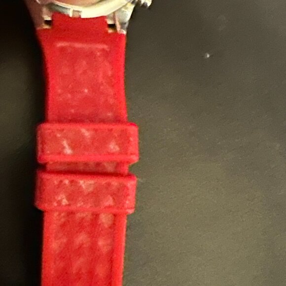 Michele Tahitian Jelly Bean Watch - Red (MWW12D000007) - BRAND NEW BATTERY - Picture 14 of 14